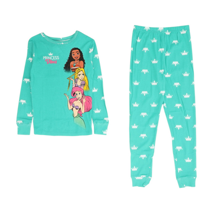Green Graphic Pajama Set
