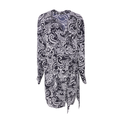 Black Paisley Mini Dress