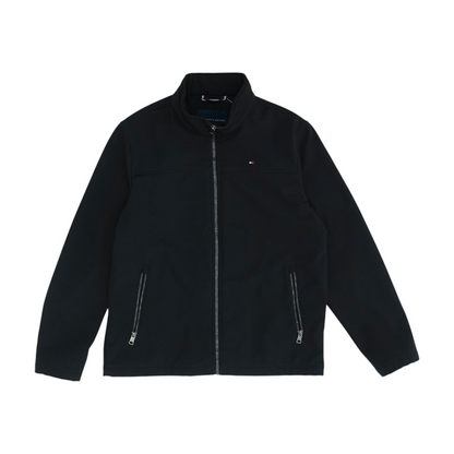 Black Solid Active Jacket