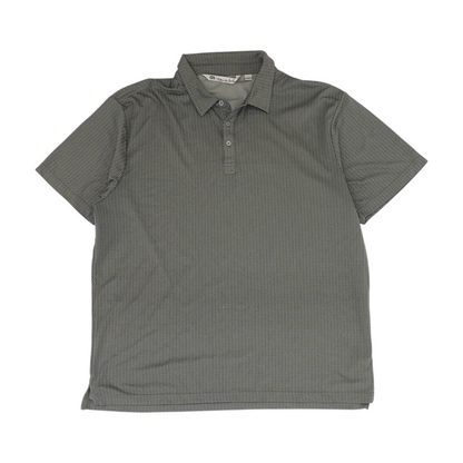 Gray Chevron Short Sleeve Polo