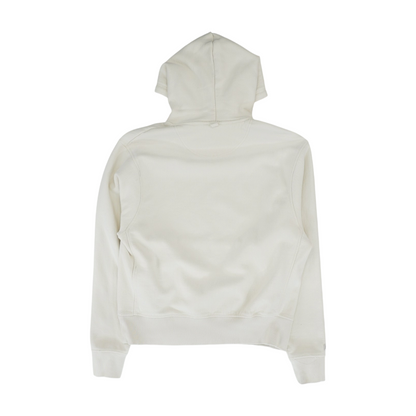 Beige Solid Hoodie Pullover