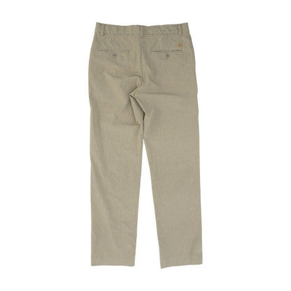 Brown Solid Dress Pants