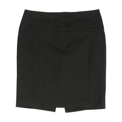 Black Striped Midi Skirt