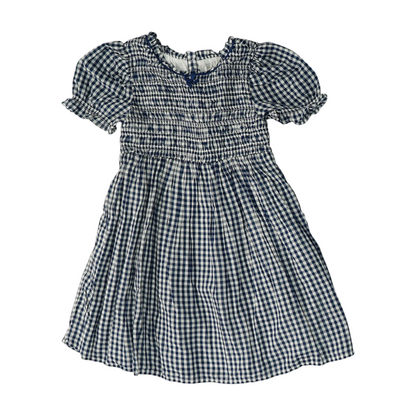 Navy Check Dress
