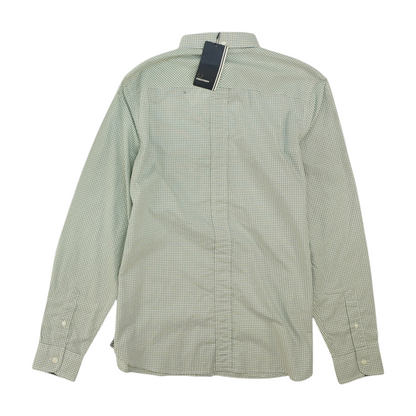 Gray Check Long Sleeve Button Down