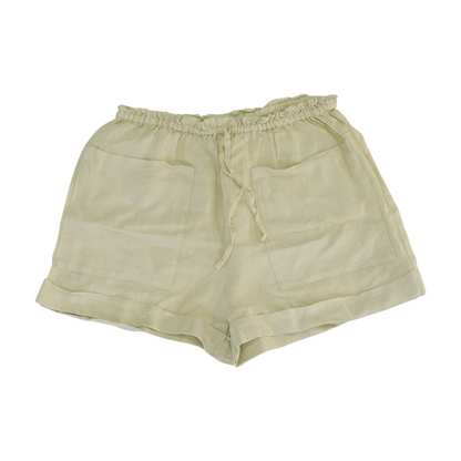Beige Solid Chino Shorts
