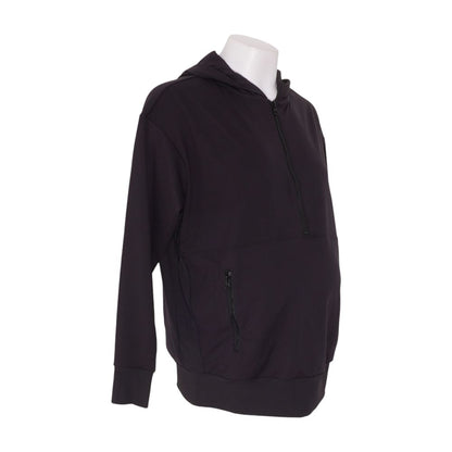 Black Maternity 1/4 Zip Pullover