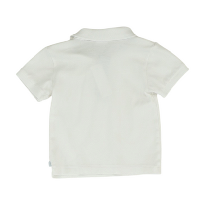 White Short Sleeve Polo