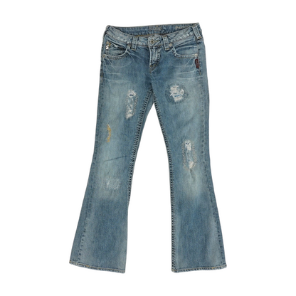 Blue Bootcut Jeans