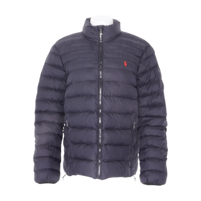 Navy Solid Puffer Jacket