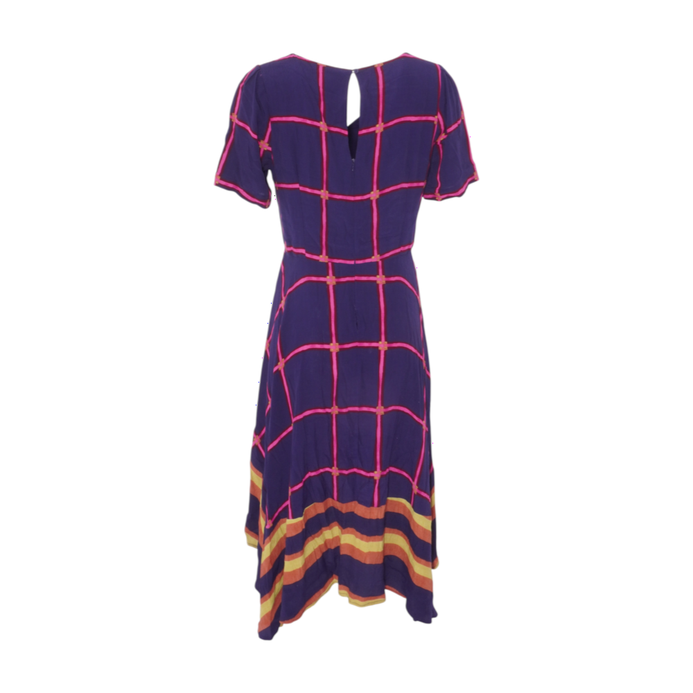 HD in Paris Navy Check Midi Dress – Image 2