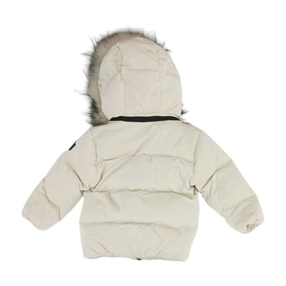 Gray Solid Puffer Jacket