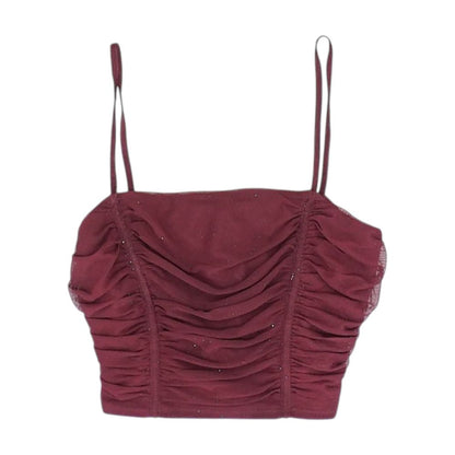 Maroon Cropped Blouse