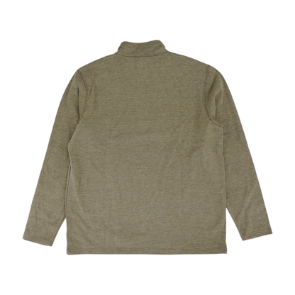 Brown Solid 1/4 Zip Pullover