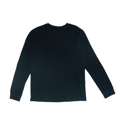 Black Solid Pullover Sweater