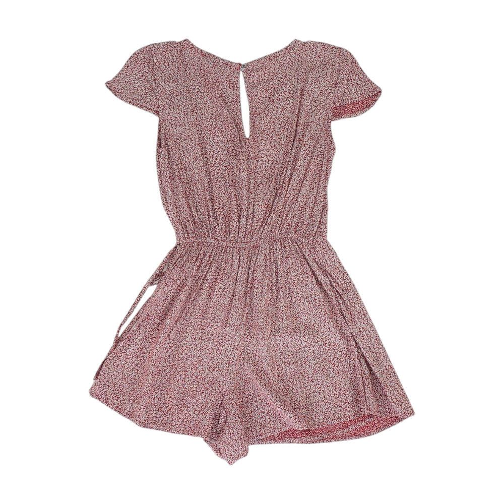 Red Floral Romper