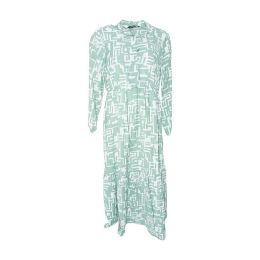 Green Graphic Maxi Dress