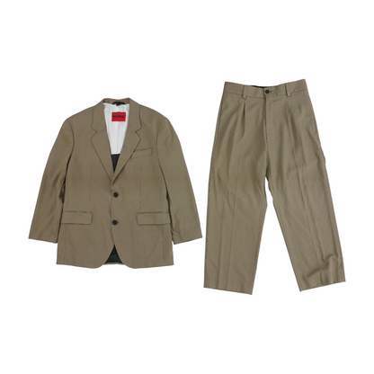Brown Solid Suit