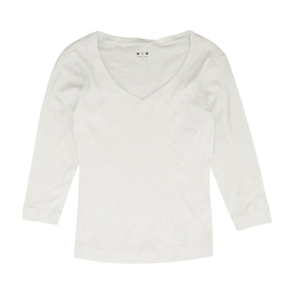 White V Neck T-Shirt