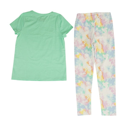 Green Graphic Pant Set