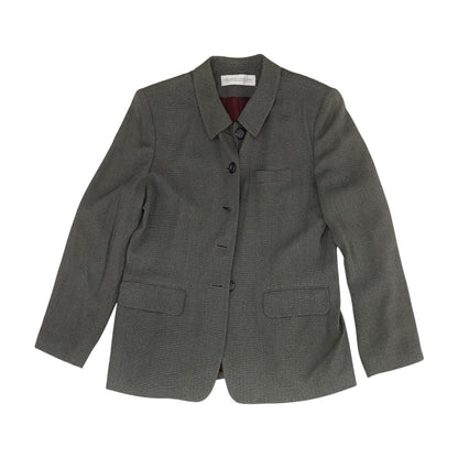 Vintage Gray Solid 1990's-2000's Blazer Jacket