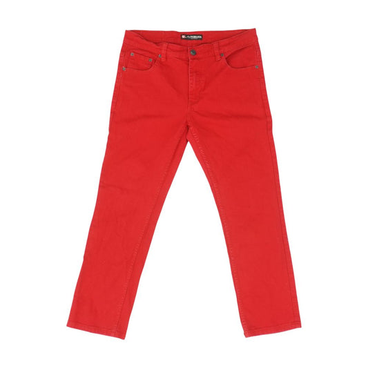 Red Straight Jeans