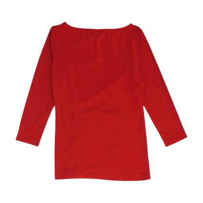 Red Petite Blouse