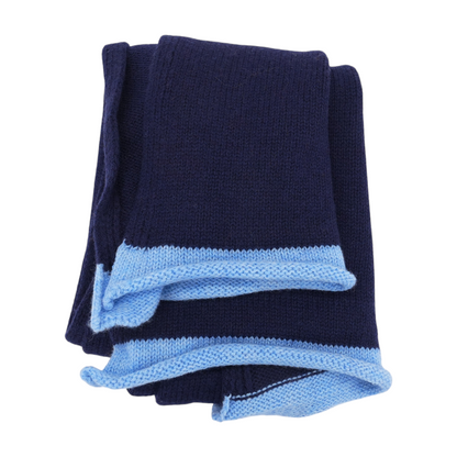 Navy Wool Scarf
