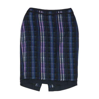 Multi Plaid Midi Skirt
