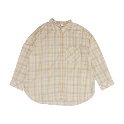 Yellow Plaid Button Down