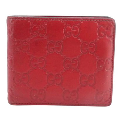 Guccissima Bi-Fold Wallet in Red