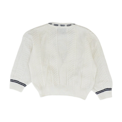 White Cardigan Sweater