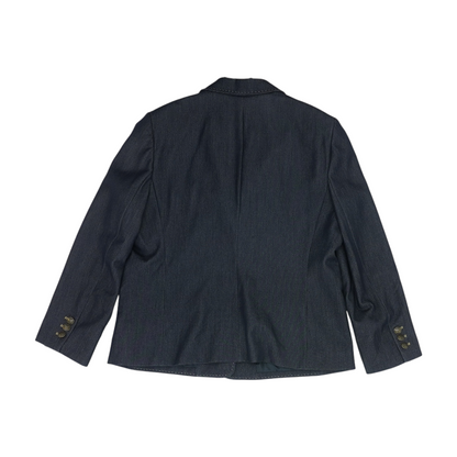 Navy Plus Solid Blazer