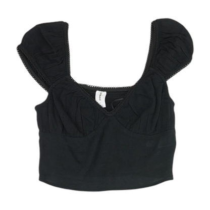 Black Cropped Blouse
