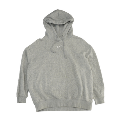 Gray Solid Hoodie Pullover