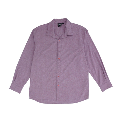Magenta Solid Long Sleeve Button Down