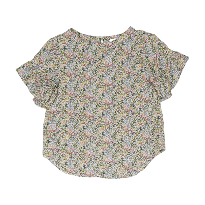 White Floral Blouse