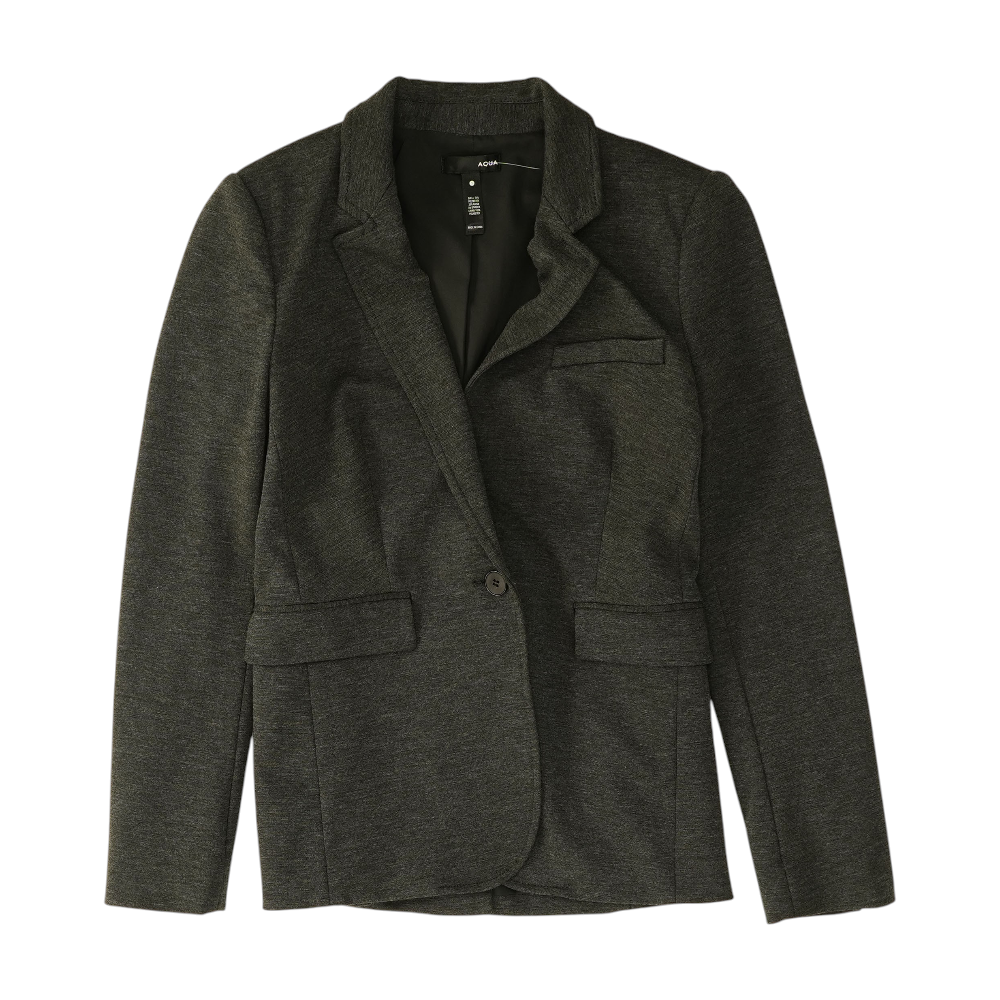 Gray Solid Blazer
