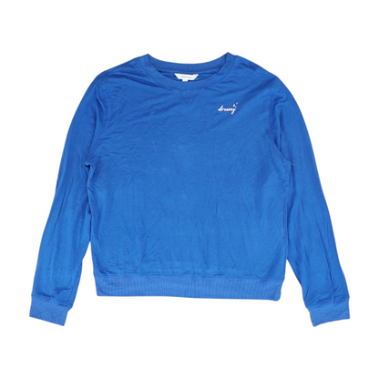 Blue Solid Pajama Top
