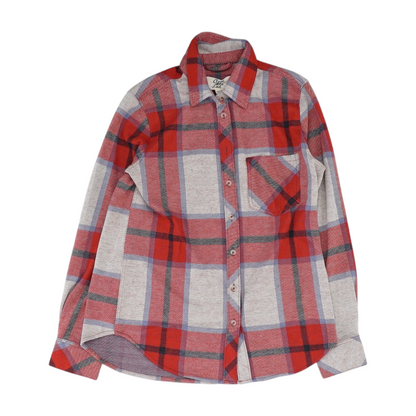 Red Plaid Flannel Button Down