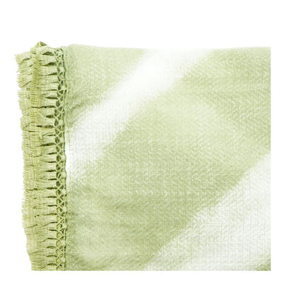 Green Tie Dye Polyester Scarf