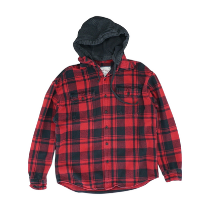 Red Plaid Flannel Button Down