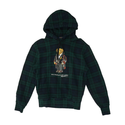 Green Plaid Hoodie Pullover