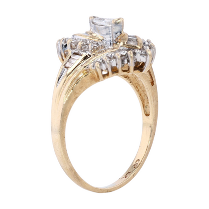 3/8 ctw 10K Yellow Gold Diamond Fashion Ring