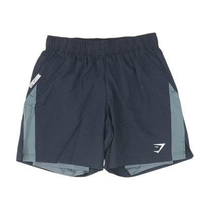 Navy Color Block Active Shorts