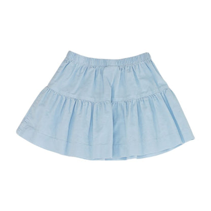 Blue Solid Skirt