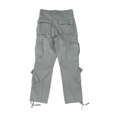 Tan Solid Cargo Pants