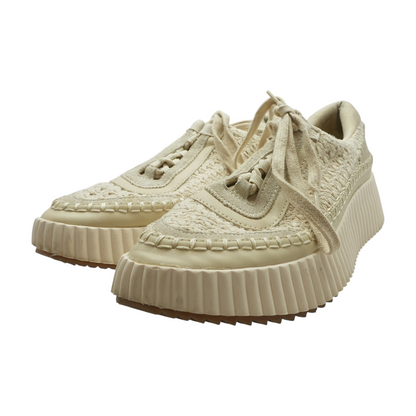 Beige Low-Top Athletic Shoes