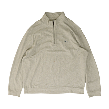Gray Solid 1/4 Zip Pullover