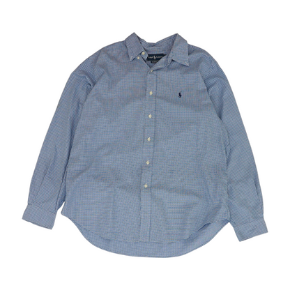 Blue Check Long Sleeve Button Down
